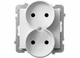 Ospel Socket Sonata dvojitá bílá (GP-2RR/m/00)