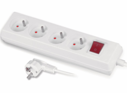 Power Strip 4 Sockets 5 m White (W-97494)