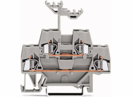 WAGO 2-SOREY 2,5 mm2 šedá železnice (280-519)