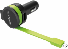 Realpower MicroUSB kabel + 1x USB nabíječka (257635)