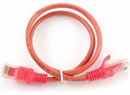 Delock Patchcord RJ45, Flooded Cover, 5e, UTP, 0,25 m, červená (PP12-0,25M/R)