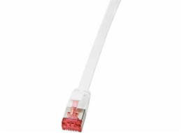 LogiLink RJ-45/RJ-45, kat. 6, u/ftp, bílá, 1m (CF2031S)