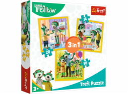 Trefl Puzzle 3in1 Celkem je veselý (34850)