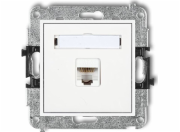 Karlik Mini Computer Socket Single 1xrj45 Kategorie 5e 8-pin bílý MGK-1