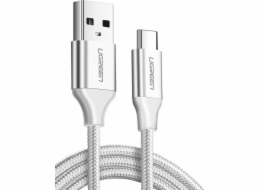 Kabel Ugreen USB Nickeen USB-C QC3.0 Ugreen 1,5 m s bílou hliníkovou plugem