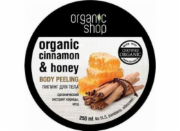 Organický obchod Body Peeling Honey Cinnamon 250 ml