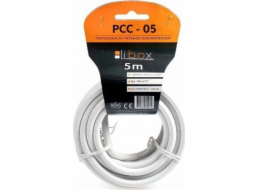 Libox Anténní kabel 5m bílý (PCC05)