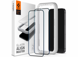 Spigen Tempered Glass Spigen Alm Glass FC 2-Pack iPhone 12/12 Pro Black