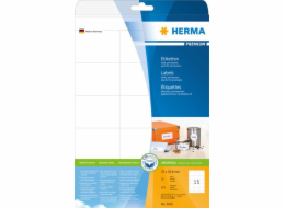 Herma Premium Labels 5055, A4, White, 70 x 50,8 mm, matný papír, 375 ks (5055)