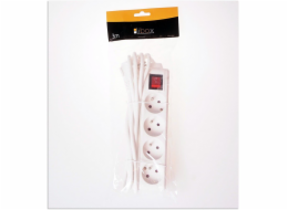 Libox Power Strip 4 Sockets 1,5 m White (LB0083-1.5)