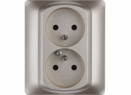 Legrand Double Sistena Life Z/U 16A IP20 Socket s Titan Aprictions - 771438