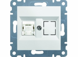 Hager Polo Computer Socket Lumina2 Single RJ45 Kat. 5e UTP White - WL2110