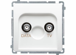 Contact-Simon Socket Simon Basic TV-Data Type F White (BMAD1.01/11)