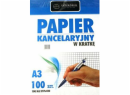 Čtvercový kancelářský papír Interprint A3/100 listů