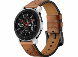 Tech-Protect kožený popruh pro Samsung Galaxy Watch 46mm Brown