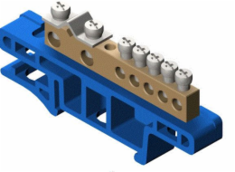 Elektro-Plast 7kolejová kolejová svorkovnice, modrá TH35 N LZ-7/N (0920-00)