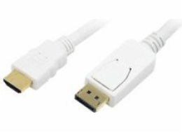 LogiLink DisplayPort – kabel HDMI 2m bílý (CV0055)