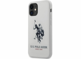 US Polo Assn US Polo USHCP12SSLHRWH iPhone 12 mini 5.4 bílá/bílá silikonová kolekce