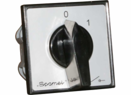 Spamel Cam switch 0-1 4P 16A namontovaný na pracovní ploše - ŁK16R-2.8210\P03