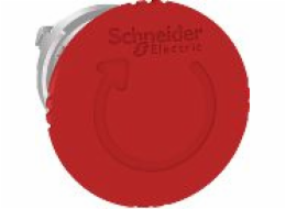 Schneider Electric Harmony XB4 Mushroom Button Head with Stop Mechanism O40 Red Metal  ZB4BS844