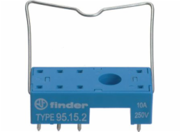 Finder Socket pro relé řady 40.51, 40.52, 40.61, 44.52, 44.62, montáž na PCB, kovový klip (95.15.2SMA)