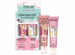 Floslek Floslek Lip Care Vege Lip Renewal Set (Mood Cherry Lip Scrub 14g + Citronová maska 14g)