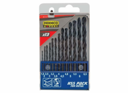 Modeco HSS Metal Metal Drive 1,5 2 4,5 4 5,5 5 4,8 3 2,5 3,5 6 ??3,2 6,5 mm sada (MN-60-932)