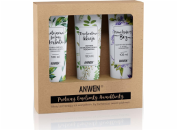 Anwen ANWEN_SET Nízkoporézní vlasové kondicionéry Protein Green Tea 100 ml + změkčující účinek 100 ml + hydratační Bez 100 ml