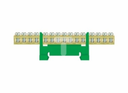 Pawbol Nízká kolejnicová svorkovnice, 15stopá, zelená TH35