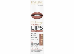 Eveline Oh My Lips Matná rtěnka a tužka na rty 12 Praline Eclair 4,5 ml