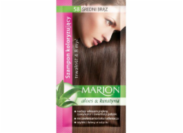 Marion Coloring šampon 4-8 mytí č. 58 středně hnědá 40 ml