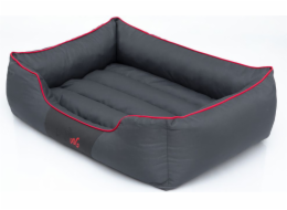 Hobbydog Comfort Bed - šedá s červeným lemem XXL