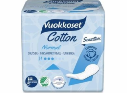 Vuokkoset Vuokkoset, bavlna, sanitární vložky bez křídel normální citlivé, 14 ks.