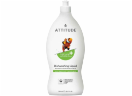 Attitude Attitude, prostředek na mytí nádobí, zelené jablko a bazalka, 700 ml