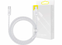 Kabel USB-C na USB-C Baseus, 100 W, 1 m (bílý)