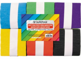 Starpak zmačkaný hedvábný papír 10x200cm 10 barev, 6 ks.