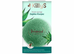 Killy`s KILLYS_Botanical Inspirations konjac čisticí houba na obličej s aloe pro normální pleť