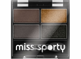 Miss Sporty Quattro Studio Quadruple oční stíny 414 100% Smokey 5g