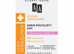 AA Sensitive Skin Soothing Irritations polomastný krém pro suchou a normální pleť 50 ml