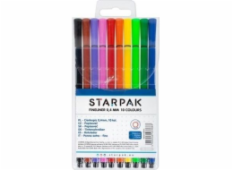 Starpak Fineliners 10 barev, kulaté, 0,4 mm