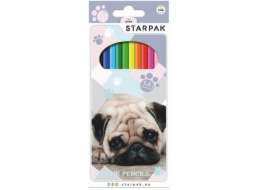 Starpak Pencil pastelky 12 barev pes (388296)