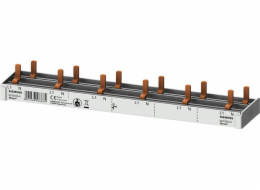 Siemens Spínací sběrnice 1P+N 10mm2 pin, 12 modulů pro 6x (AFDD 5SM6 + 6x 5SV1 / 5SL60) plná izolace 5ST3676-0