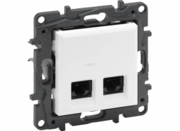 Legrand Telekomunikační zásuvka Legrand Niloe Step 863164 2 x RJ45 kat. 6 UTP dvojitá bílá