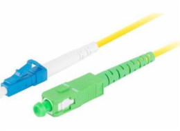 LANBERG optický patch cord SM LC/UPC-SC/APC simplex 3m LSZH G657A1 průměr 3mm, barva žlutá