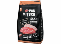 Telecí pánev s krůtím M - suché krmivo pro psy - 3 kg