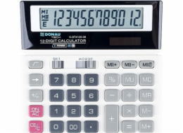 Kalkulačka Donau Calculator Donau Tech Office Calculator, 12místná. displej, rozměry 156x152x28 mm, bílá