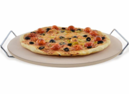 Vynikající domácí potřeby Pizza kámen + stojan + nůž