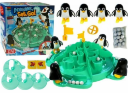 Leantoys Game Glacier Penguin dobývající sněhové koule