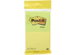 Post-it Post-it samolepicí papírky, neonově žluté a zelené, 76x63,5 mm