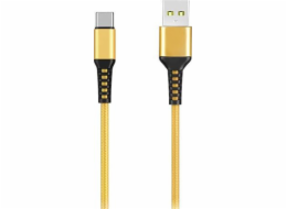 Denmen USB-A - USB-C USB kabel 1 m zlatý (29358)